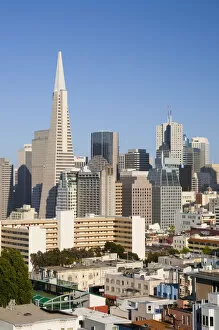 Images Dated 8th September 2009: USA, California, San Francisco, Downtown and TransAmerica Building