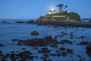 Images Dated 13th June 2022: USA, California, West Coast, Crescent City, Battery Point Light