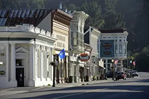USA, California, West Coast, Main street of town of Ferndale in Humboldt County