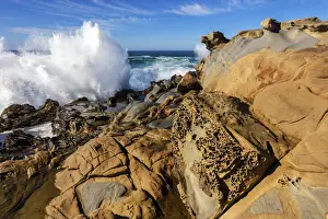Crashing Prints: USA, California, West Coast, Salt Point State Park
