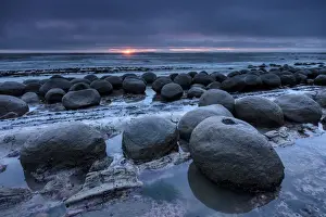 USA, California, West Coast, Schooner Gulch State Beach, Bowling Ball Beach
