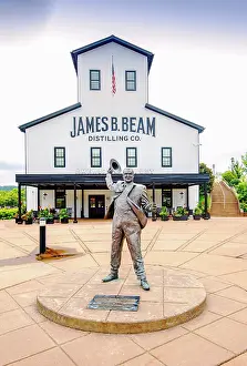 Distillery Prints: USA, Clermont, Kentucky, Blue Grass Region