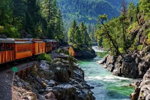 Locomotive Prints: USA, Colorado, Animas Canyon, Animas River, Durango and Silverton Narrow Gauge Railroad