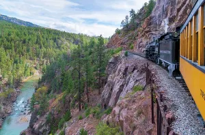 Locomotive Prints: USA, Colorado, Animas Canyon, Animas River, Durango and Silverton Narrow Gauge Railroad