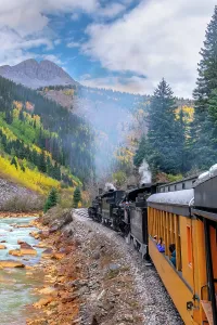 Locomotive Prints: USA, Colorado, Animas Canyon, Animas River, Durango and Silverton Narrow Gauge Railroad