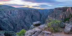 Western Usa Prints: USA, Colorado, Black Canyon of the Gunnison National Park at sunrise