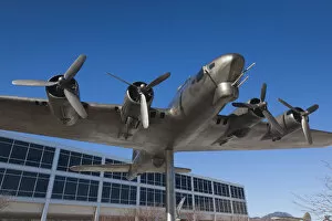 Airplanes Gallery: USA, Colorado, Colorado Springs, United States Air Force Academy, sculpture of World