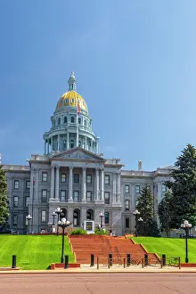 Western Usa Prints: USA, Colorado, Denver, Colorado State Capitol