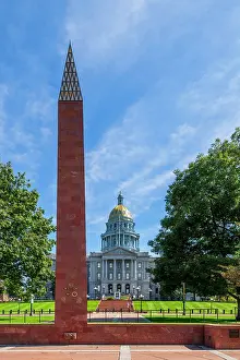 Western Usa Prints: USA, Colorado, Denver, Colorado State Capitol