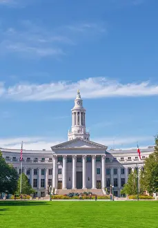 Denver Prints: USA, Colorado, Denver, Denver Civic Center, Denver City and County Building