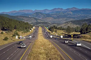 Images Dated 6th November 2018: USA, Colorado, Genesee, Outside of Denver, Route 70 Heading West To The Rocky Mountains