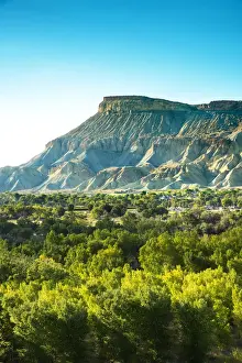 USA, Colorado, Mesa County, Town Of Palisade In Western Colorado, Mount Garfield