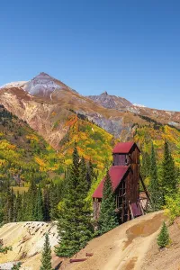 Yankee Girl Mine Prints: USA, Colorado, Million Dollar Highway, Guston, Yankee Girl Mine, Hoist House