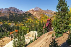 Yankee Girl Mine Prints: USA, Colorado, Million Dollar Highway, Guston, Yankee Girl Mine, Hoist House