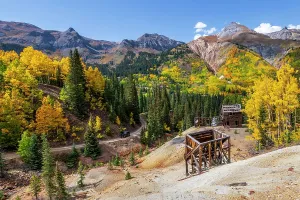 Yankee Girl Mine Prints: USA, Colorado, Million Dollar Highway, Guston, Yankee Girl Mine