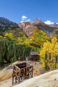 Yankee Girl Mine Prints: USA, Colorado, Million Dollar Highway, Guston, Yankee Girl Mine