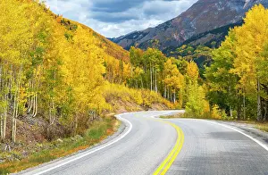 Highway Prints: USA, Colorado, Million Dollar Highway between Silverton and Durango