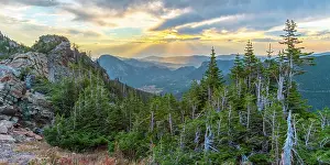Rockies Prints: USA, Colorado, Rocky Mountain National Park, looking east from Trail Ridge Road