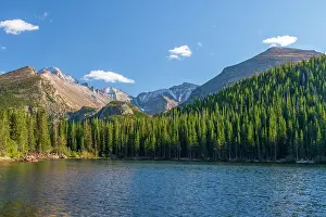Front Range Prints: USA, Colorado, Rocky Mountain National Park, Longs Peak mountain from Bear Lake