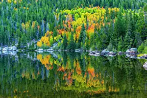 Front Range Prints: USA, Colorado, Rocky Mountain National Park, Bear Lake