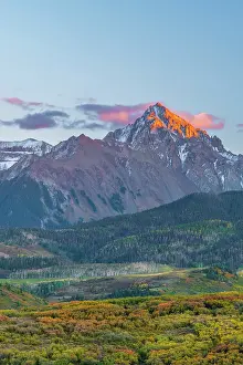 Mount Sneffels Prints: USA, Colorado, Rocky Mountains, San Juan Mountains, Sneffels Range, Mount Sneffels
