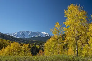 Indian Summer Prints: USA, Colorado, San Juan Mountain range in the fall near Montrose