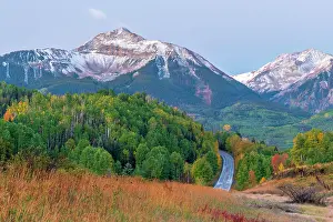 Highways Prints: USA, Colorado, Telluride, Highway 145