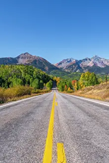 Highways Prints: USA, Colorado, Telluride, Highway 145