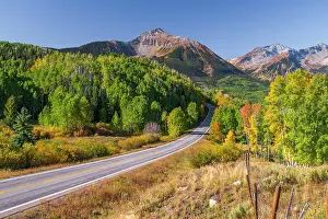 Highways Prints: USA, Colorado, Telluride, Highway 145