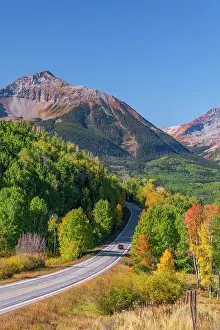 Highways Prints: USA, Colorado, Telluride, Highway 145