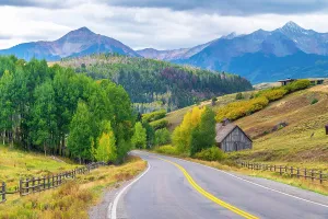Highways Prints: USA, Colorado, Telluride, San Juan Mountains