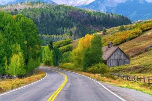 Highways Prints: USA, Colorado, Telluride, San Juan Mountains