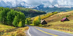 Highways Prints: USA, Colorado, Telluride, San Juan Mountains