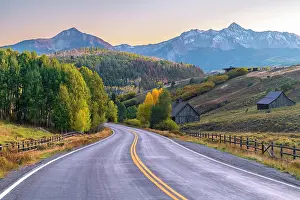 Highways Prints: USA, Colorado, Telluride, San Juan Mountains