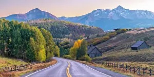 Highways Prints: USA, Colorado, Telluride, San Juan Mountains
