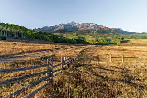 Telluride Prints: USA, Colorado, Telluride, Wilson Mesa, Wilson Peak of the San Juan Mountains