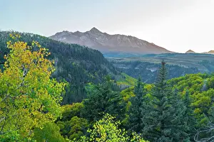 Telluride Prints: USA, Colorado, Telluride, Wilson Peak of the San Juan Mountains from Last Dollar Road