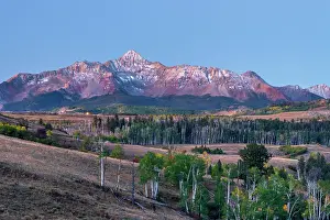 Telluride Prints: USA, Colorado, Telluride, Wilson Peak of the San Juan Mountains from Last Dollar Road
