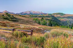 Telluride Prints: USA, Colorado, Telluride, Wilson Peak of the San Juan Mountains from Last Dollar Road