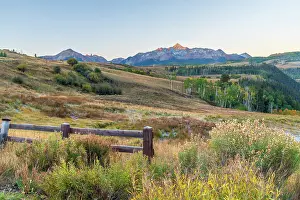 Telluride Prints: USA, Colorado, Telluride, Wilson Peak of the San Juan Mountains from Last Dollar Road
