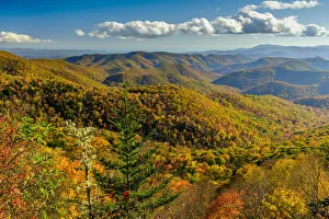 Deep South Prints: USA, Deep South, North Carolina, Southern Appalachians, Asheville, Blue Ridge Parkway