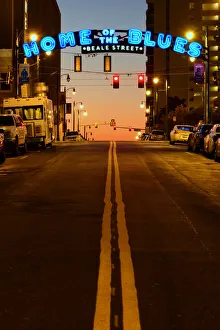 Deep South Prints: USA, Deep South, Tennessee, Memphis, Beale Street