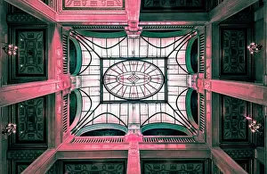Down Prints: USA, Detroit, Michigan, Book Tower