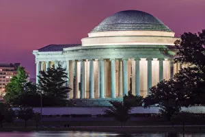 USA, District of Columbia, Washington, Tidal Basin with Jefferson Memorial USA, District of Columbia, Washington, Tidal Basin with Jefferson Memorial