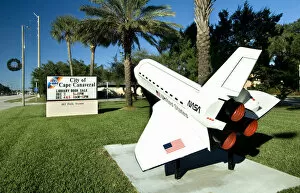 USA, Florida, City of Cape Canaveral, Space Shuttle Replica, NASA