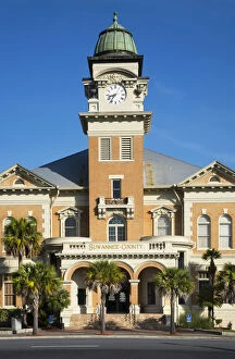 Images Dated 16th July 2019: USA, Florida, Live Oak, Suwannee County Courthouse, Renaissance Revival Architectural Style