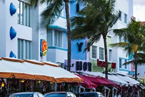 USA, Florida, Miami Beach, South Beach hotels on Ocean Drive