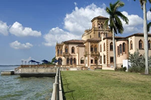 Images Dated 17th December 2009: USA, Florida, Sarasota, Ca`d Zan, Mansion of John and Mable Ringling, Venetian Gothic