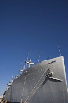 Images Dated 9th April 2010: USA, Florida, Tampa, Port of Tampa, World War 2-era Liberty Ship, American Victory