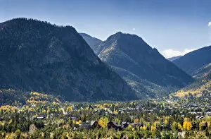 USA, Frisco, Colorado, Rocky Mountains, Autumn Foliage